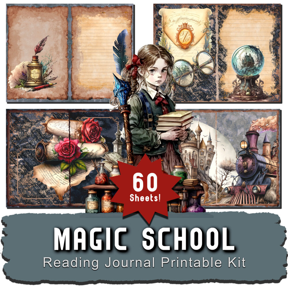 magic school reading journal printable kit